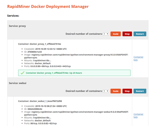Docker Deployment Manager